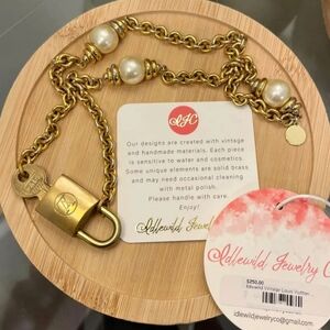 Idlewild Custom Vintage LV Lock Necklace